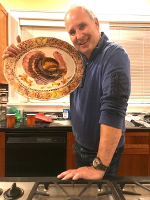 Thanksgiving 2017  - Dad Celebrating Dinner