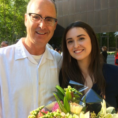 Graduation 2107 - Dad & Julianna at MCAD