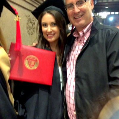 Graduation 2017 - Alexandra & Dad at Carnegie Hall.