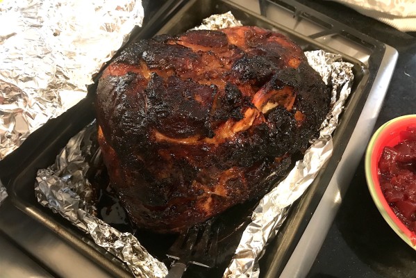 Family - Thanksgiving 2017 BBQ Ham.