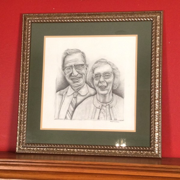 Pencil - Portrait B | Older Couple Realism.